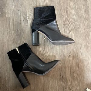Ted Baker Velvet Leather Sparkle Bootie 6.5 (US) 37.5 (EUR)